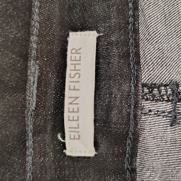 Eileen Fisher Organic Cotton Jeans In Charcoal - Picture 4 of 6
